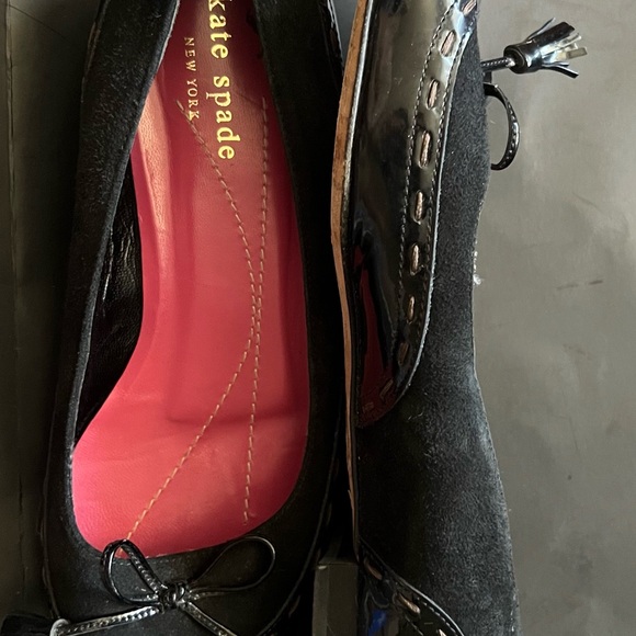 Kate Spade Vintage Black Ballet flat slippers size 7.5 - Picture 3 of 4